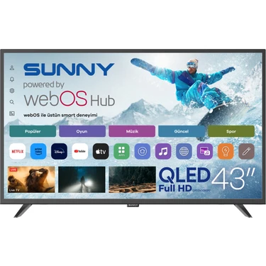 Sunny SN43QAL540 43'' 109 Ekran Uydu Alıcılı Full HD webOS QLED
