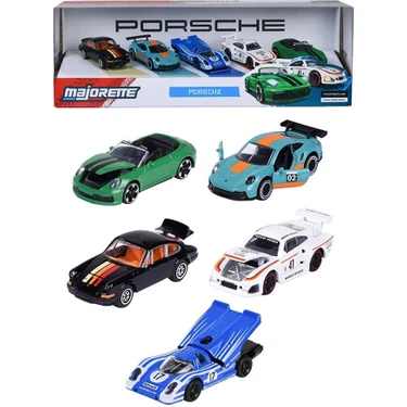 Majoretteトランスポーターミニカーセット　ブリスター開封済み Majorette Porsche 5'li Araba Seti 8502105002 Fiyatı