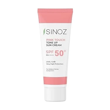 Sinoz Pink Touch SPF50+ Cilt Aydınlatıcı Pembe Yüz Güneş Kremi 50ML-TÜM Ciltler