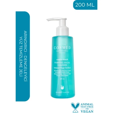 Cosmed Arındırıcı - Dengeleyici Yüz Temizleme Jeli / COMPLETE BENEFIT PURIFYING FACIAL CLEANSER 200