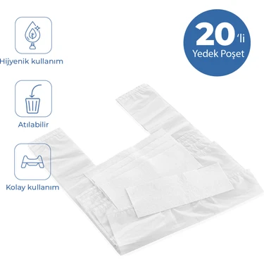 Babyjem Sızdırmaz Portatif Lazımlık Yedek Poşeti - 20
