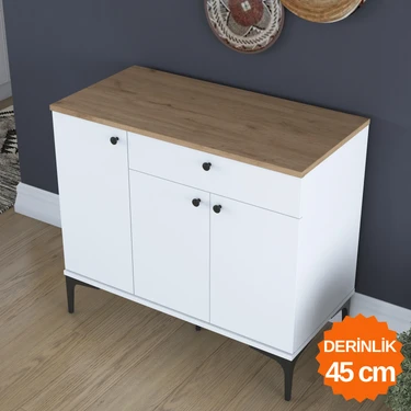 Rani JE194 Kahve Köşesi Çok Amaçlı Dolap 3 Kapaklı 1 Fiyatı