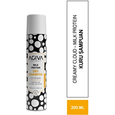 AGIVA Milk Protein Amino Complex Canlandırıcı Kuru Şampuan 200 ml Kuru ve Yıpranmış Saçlar