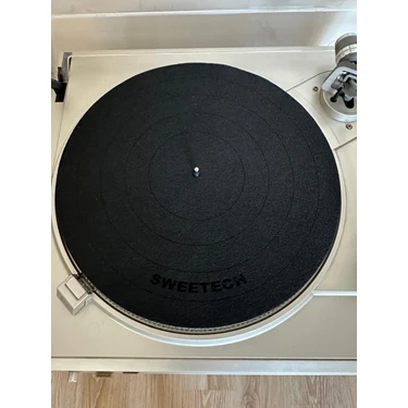 Sweetech 295 mm Antistatik Pikap Keçesi – 3 mm Kalın Plakçalar Hi-Fi Slipmat Gürültü, Titreşim ve