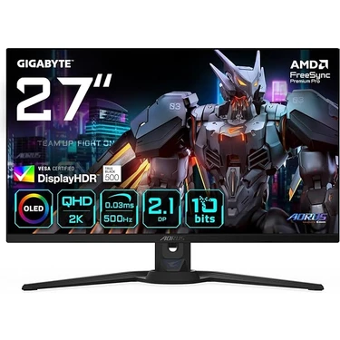 CetKing FO27Q5P 27" OLED Gaming Monitor, Qhd (2560X1440), 500Hz, 0.03MS Gtg, Anti-Reflection, HDMI