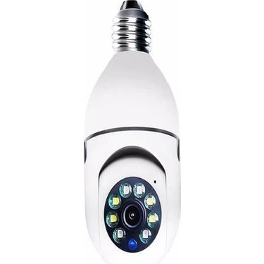  360 ptz ıp kamera gece görüş kablosuz bebek güvenlik akıllı ampul wifi kamera
