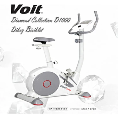 Voit D1000 Diamond Collection Dikey Bisiklet 120 kg Taşıma Kapasitesi ile 8 Kademe Direnç