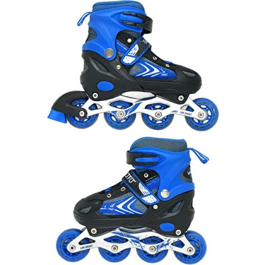 Toysnet Ayarlanabilir Işıklı Çocuk Paten 4 Teker, Frenli, Mavi/kırmızı/pembe 30-33 - 34 37 - 38