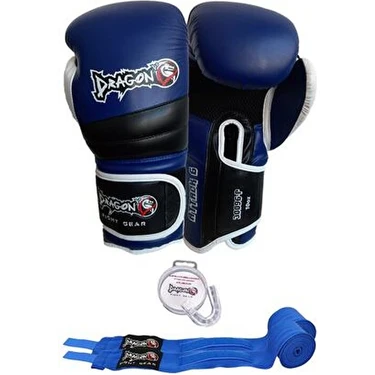 DragonDo Attack 6 Boks Eldiveni Seti Muay Thai Kick Boks Eldiveni Bandaj ve Dişlik 3’lü