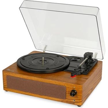 Fomix FM-108 Açık Kahverengi  Hoparlörlü Bluetoothlu Pikap Plak