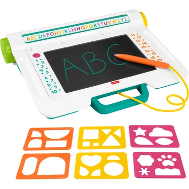 Fisher-Price® Eğitici Çizim Tableti Çocuklara Yazmayı ve Çizim Yapmayı Öğreten, LCD Ekranlı