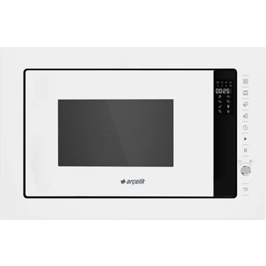 Arçelik Ma 2521 B Ankastre Mikrodalga 25 L 900 W Beyaz Renkli Buz Çözme Fonksiyonu