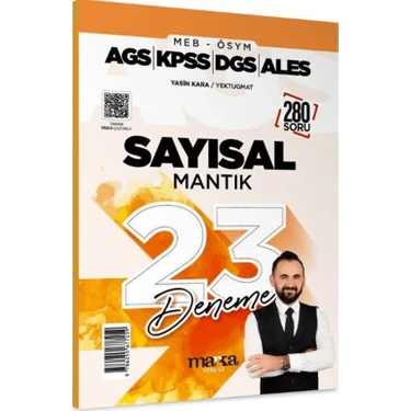 Marka Yayınları 2026 Meb Ags KPSS DGS ALES Sayısal Mantık 23 Deneme Tamamı Video