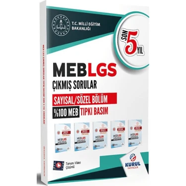 Kurul Yayıncılık Lgs Son 5 Yıl Tıpkı Basım Çıkmış Soru