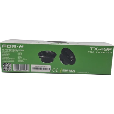 For-X Dome Tweeter 10CM - Pro 200W 100 Rms Tiz - For-X Fiyatı