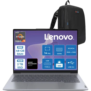 Lenovo Thinkbook 14 G7 Ryzen 5 7535HS 48GB 2tb SSD Amd Fiyatı