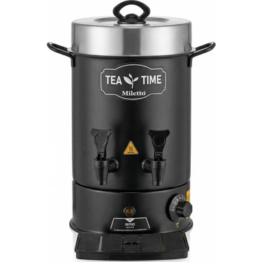 Miletto 80 Bardak Black Çay Makinesi 8,5 Lt -