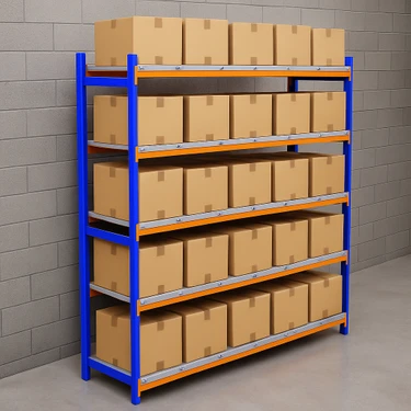 5 Katlı Depo Rafı Hafif Rack Raf 300-350 kg Taşıma