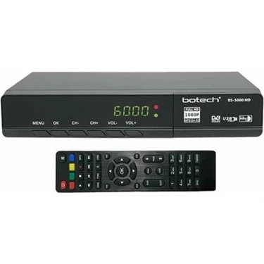 Botech BS-5000 HDMI + Scart + USB Girişli 1080P Full Hd Uydu