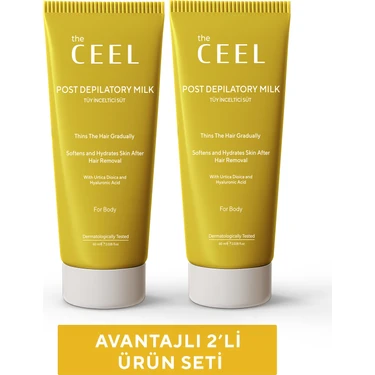The Ceel 2/'li Tüy Azaltıcı ve Nemlendirici Süt Isırgan Otu & Hyaluronik Asit Özlü 60