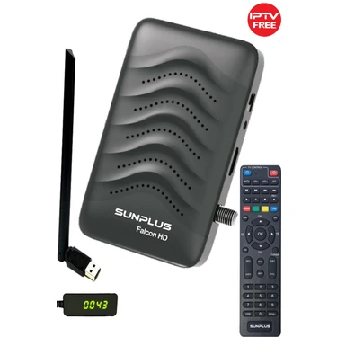 Sunplus Full Hd Akıllı Uydu Alıcısı, Wifi Anten Dahil, Sınırsız Free