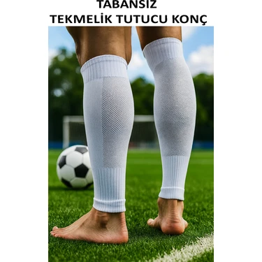444 Marka Tabansız Futbol Çorabı Tozluk Futbolcu Tozluğu Tabansız Tekmelik Tutucu Futbol Çorabı