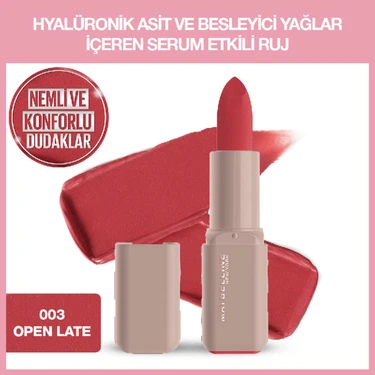 Maybelline New York Maybelline Ny Serum Etkili Hyalüronik Asit ve Besleyici Yağ Içeren Ruj - 003