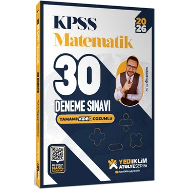 Yediiklim Yayınları Yediiklim 2026 KPSS Matematik 30 Deneme Atölye Serisi Çözümlü -