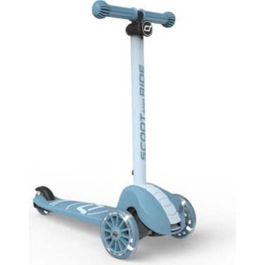 Scoot And Ride Highwaykick 3s Çocuk Scooterı, Steel - LED Tekerlekli, Katlanabilir ve