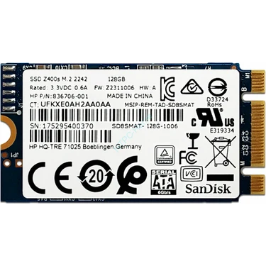 Sandisk Sandısk SSD Z400S 128GB M-Sata 600MBPS/440MBPS Fiyatı