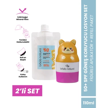 Bade Natural Çocuk Güneş Koruyucu Losyon 50+ SPF Tüm Cilt Tipleri İçin Nemlendirici 110