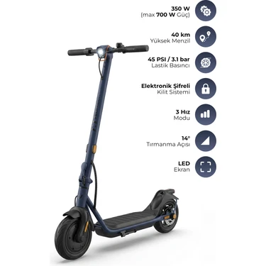 Pirantech JB-545 Elektrikli Scooter – 350W Motor, 25 Km/s Hız, Disk Fren, Ipx5, 13.2AH