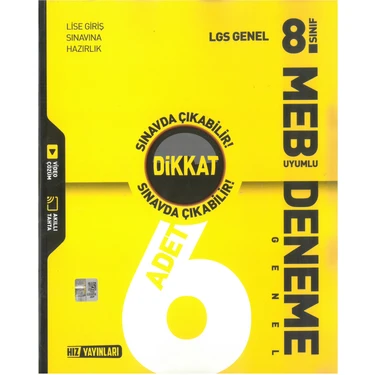 Hız Yayınları 8. Sınıf LGS Dikkat Deneme Kitabı Tüm Dersler Tekil