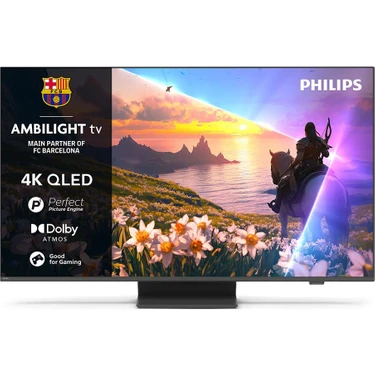 Philips 65PUS8600/12 65 inç 4K Ultra HD QLED Smart TV Ambilight ile Gelişmiş Görüntü