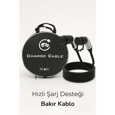 Bemis Elektrikli Araç Şarj Kablosu Seti - 5 Metre - Trifaze 22KW - 32A