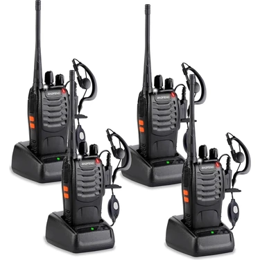 Baofeng BF-888S 5W Çift Bantlı, 16 Kanal, Flaş Işıklı, Acil Durum Alarmı, Programlanabilir, Arama