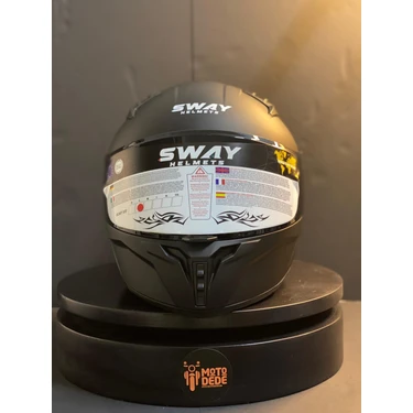 Sway Sw 869 Matt Black Full Face Kapalı Motosiklet
