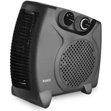 Raks Elektrikli Fanlı Isıtıcı 2000W İç Mekan Kullanımı için Güvenli Siyah