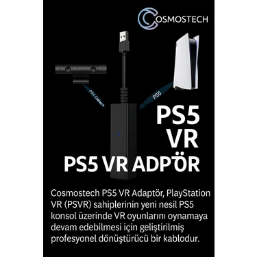 Cosmostech Ps5 Vr Adaptör – Ps4 Sanal Gerçeklik Gözlüğü Vr Fiyatı
