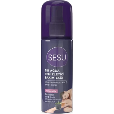 Sesu 150 ml Ağda Temizleyici Bakım Yağı Muz Aromalı Hızlı Emilim Özelliği