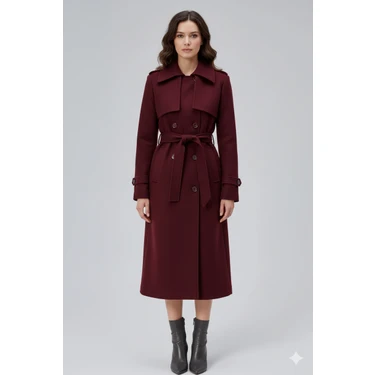 Bolivente Bordo Regular Rüzgarlık Detaylı Kaşe