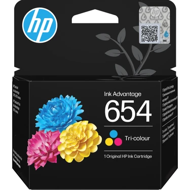 Hp 654 Üç Renkli Orijinal Mürekkep Avantajlı Kartuş