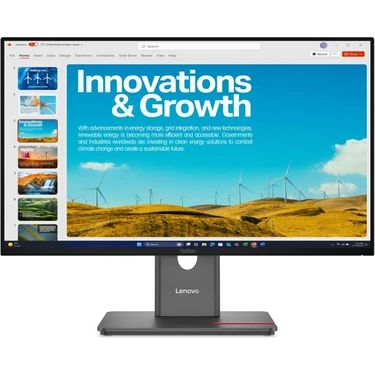 Lenovo Thinkvision P24QD-40 64B1GAR1TK 23.8” 4ms 2k Pivot 120Hz IPS