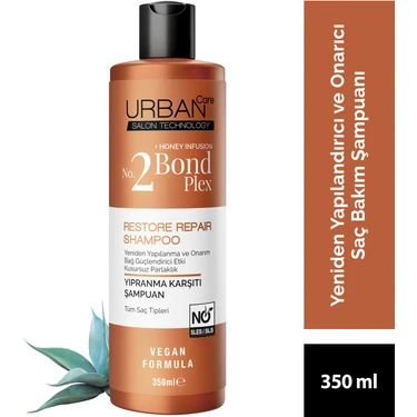 Urban Care No.2 Bond Plex Restore Repair Yıpranma Karşıtı Saç Bakım Şampuanı 350 ml -