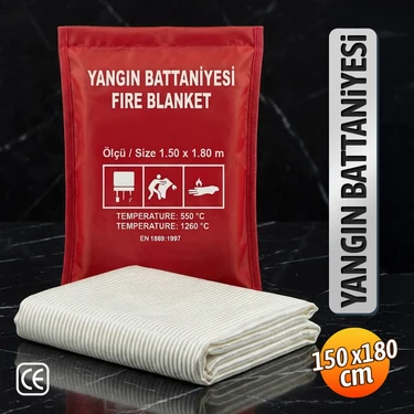 Badem10 Sertifikalı Yangın Söndürme Battaniyesi 150X180