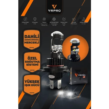Vr Pro H4 Mercekli LED Far
