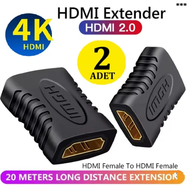 Anktek HDMI Kablo Uzatma Birleştirme Aparatı Dişi/dişi Adaptör 4K 1080P (2
