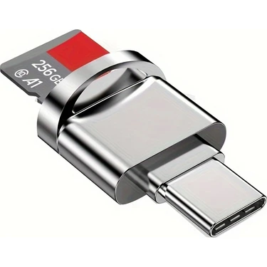 TPT Usb-C / Micro Sd / Tf Kart Okuyucu | Tak & Çalıştır Yüksek Hızlı Otg