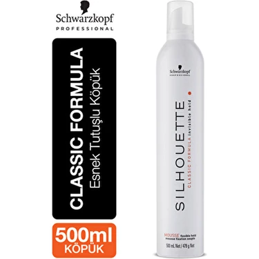 Silhouette 500 Ml Orta Tutucu Köpük Hacim Verici ve Esneklik Sağlayan Saç Bakım