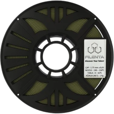 Filenta Haki Yeşil Pla Premium Filament 1.75MM